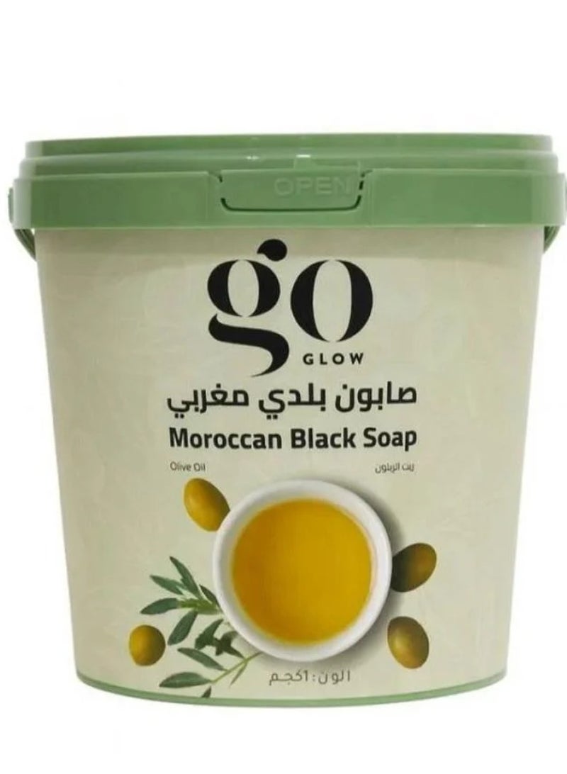 Moroccan Black Soap With Olive Oil 1 Kg