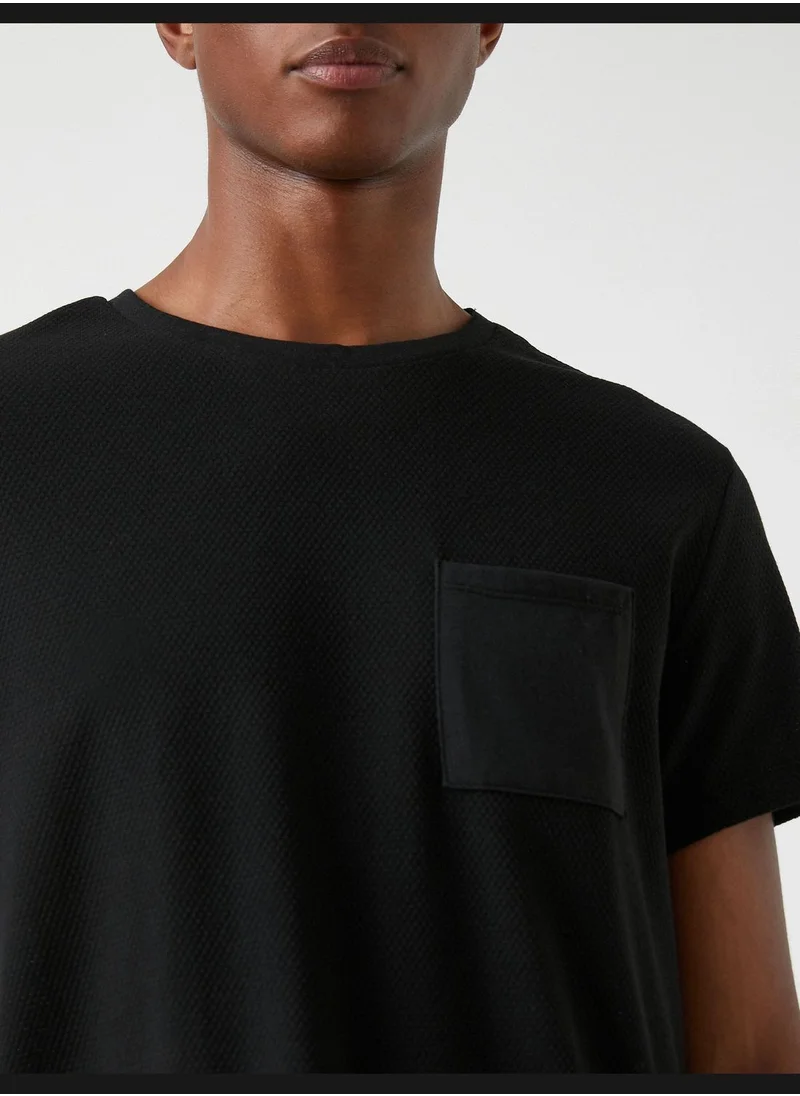 كوتون Basic T-Shirt Pocket Detailed