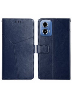 HuHa Case Cover For Xiaomi Redmi 13C 5G Y-shaped Pattern Flip Leather Phone Case Blue 