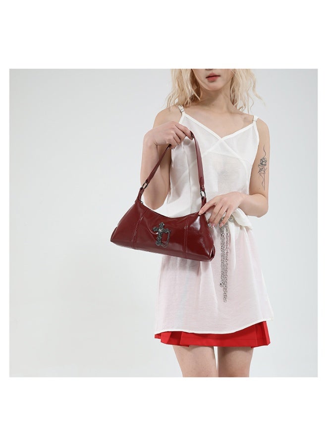 KUYING New Fashionable Simple Retro Underarm Bag  - Image 2