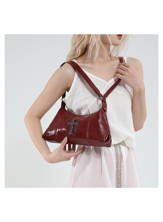 KUYING New Fashionable Simple Retro Underarm Bag  - Image 3
