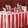 Fun Express Red and White Striped Table Skirt (1 Piece) Carnival & Event Party Supplies  Birthday Decorations  Patriotic Decor  14 Feet x 29 Inches - VBS Vacation Bible School Supplies/Decor - Image 3
