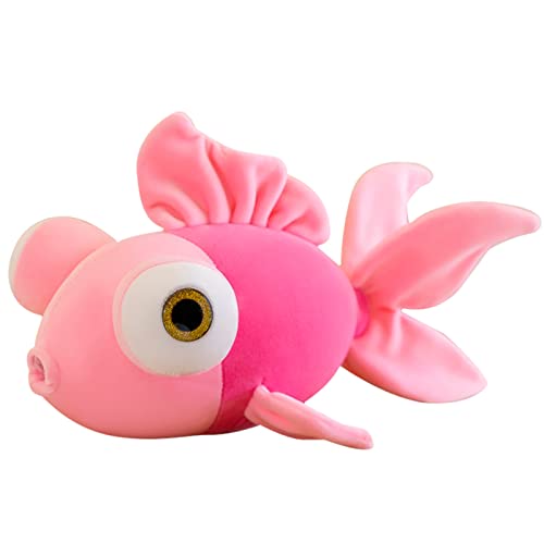 CHELEI2019 138 Goldfish Stuffed Animal Soft Cute Fish Plush Pillow Toy Gift for GirlsPink - Image 1