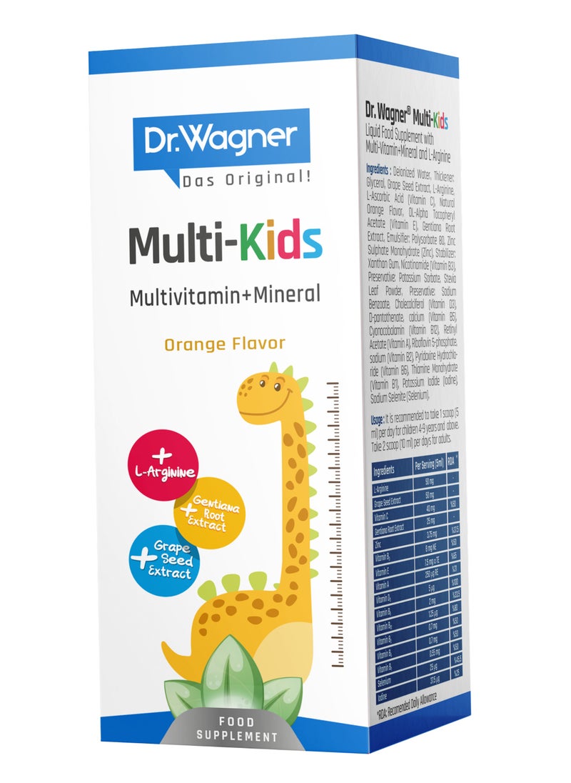 Dr.Wagner Multi-Kids Multivitamin Syrup 150 ml  - Image 2