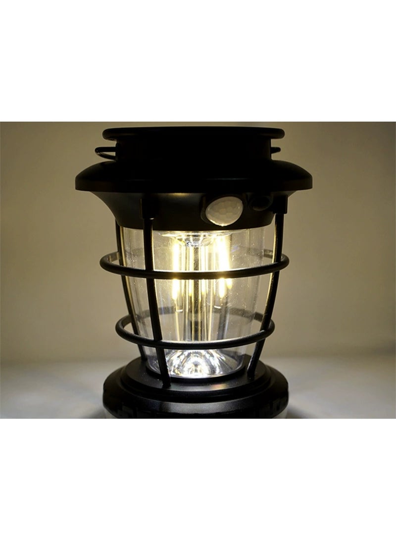 SMARTX Portable Hanging Solar Wall Lights Outdoor, Solar Camping Lights with Different Lighting Modes & Motion Sensor, Waterproof LED Solar Camping Lantern Lamp - Image 2