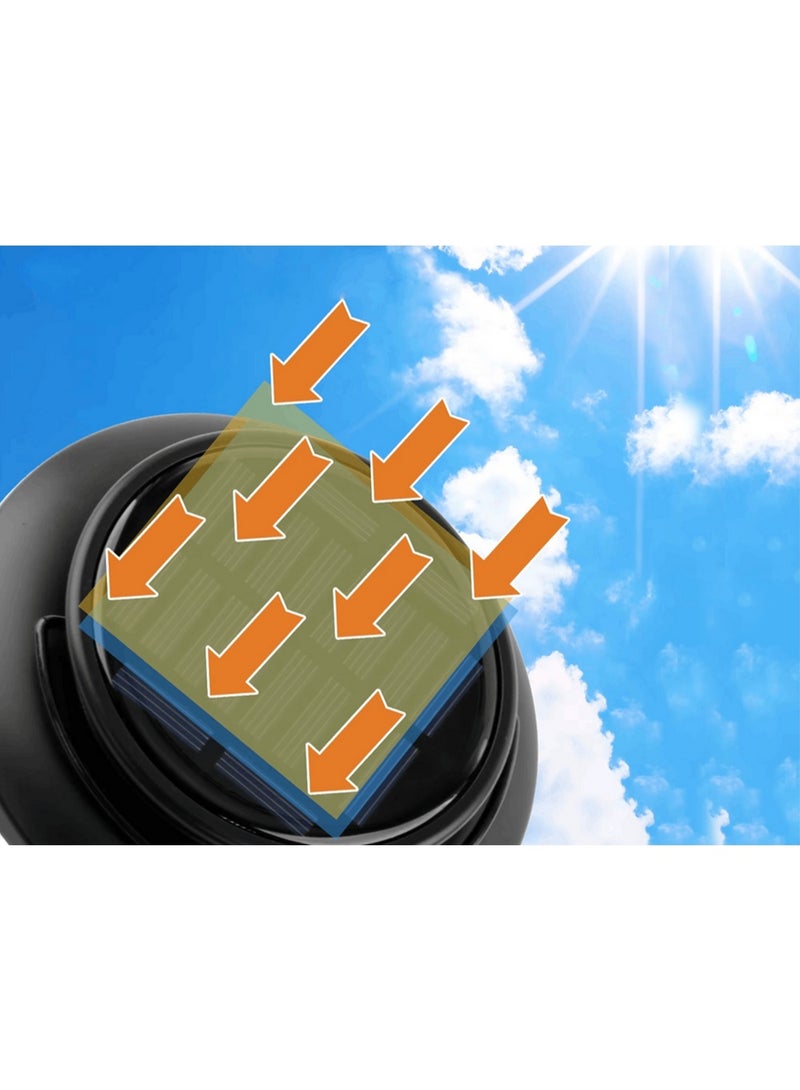 SMARTX Portable Hanging Solar Wall Lights Outdoor, Solar Camping Lights with Different Lighting Modes & Motion Sensor, Waterproof LED Solar Camping Lantern Lamp - Image 3