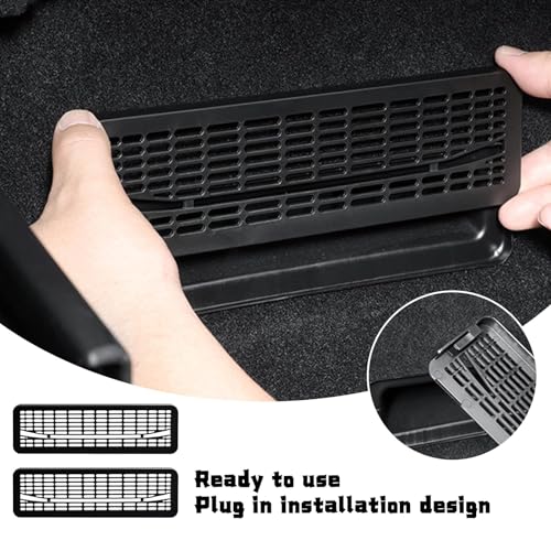 CZMZHFC 2PCS Floor Air Flow Vent Grille Protection for Tesla Model Y Juniper 2025/2026,Rear Under Seat Air Condition Grille Outlet Protector Accessories For Tesla Model Y Juniper Vent Covers - Image 5