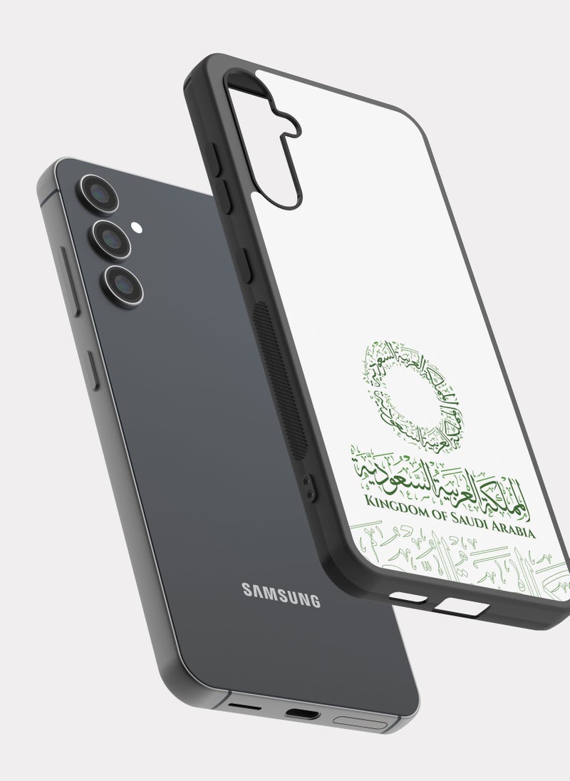 بكسلات كفر سامسونج جالكسي ايه 24 شعار السعودية ابيض اخضر - Image 2