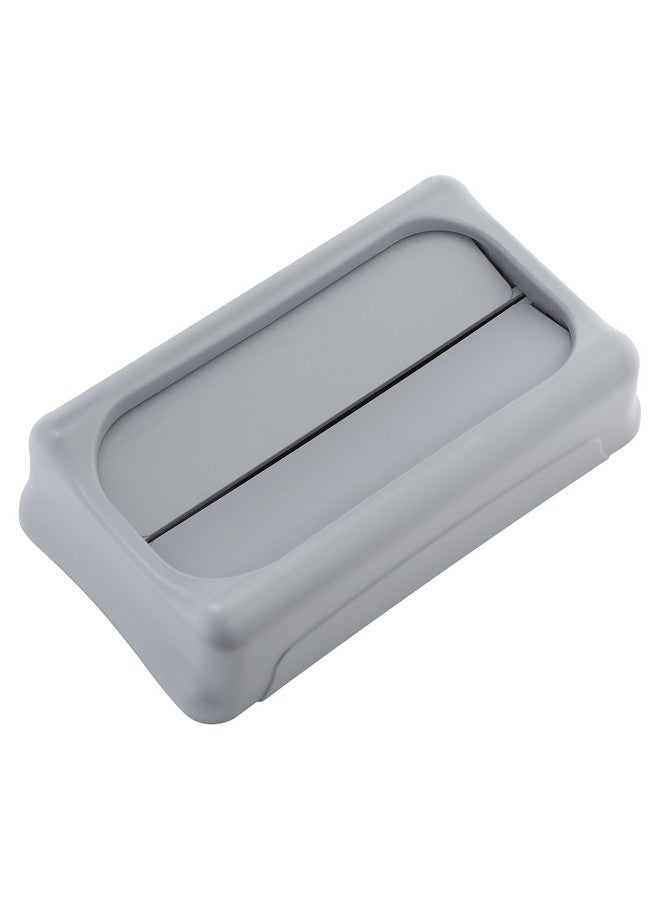 رابر ميد غطاء Slim Jim Swing من Rubbermaid Commercial Products للاستخدام مع حاويات Slim Jim ذات التهوية سعة 16/23 جالون، للمطابخ/الفصول الدراسية/المكاتب/الجزء الخلفي من المنزل، لون أسود  - Image 4