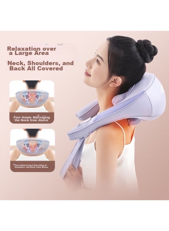 OGAWA Aojiahua Neck Massager, Home-use Neck And Shoulder Massager, Back And Waist Massager, Cervical Spine And Trapezius Massager, Birthday And Mother's Day Gift, 2608 Neck Beauty, Ice Mist Gray - Image 2