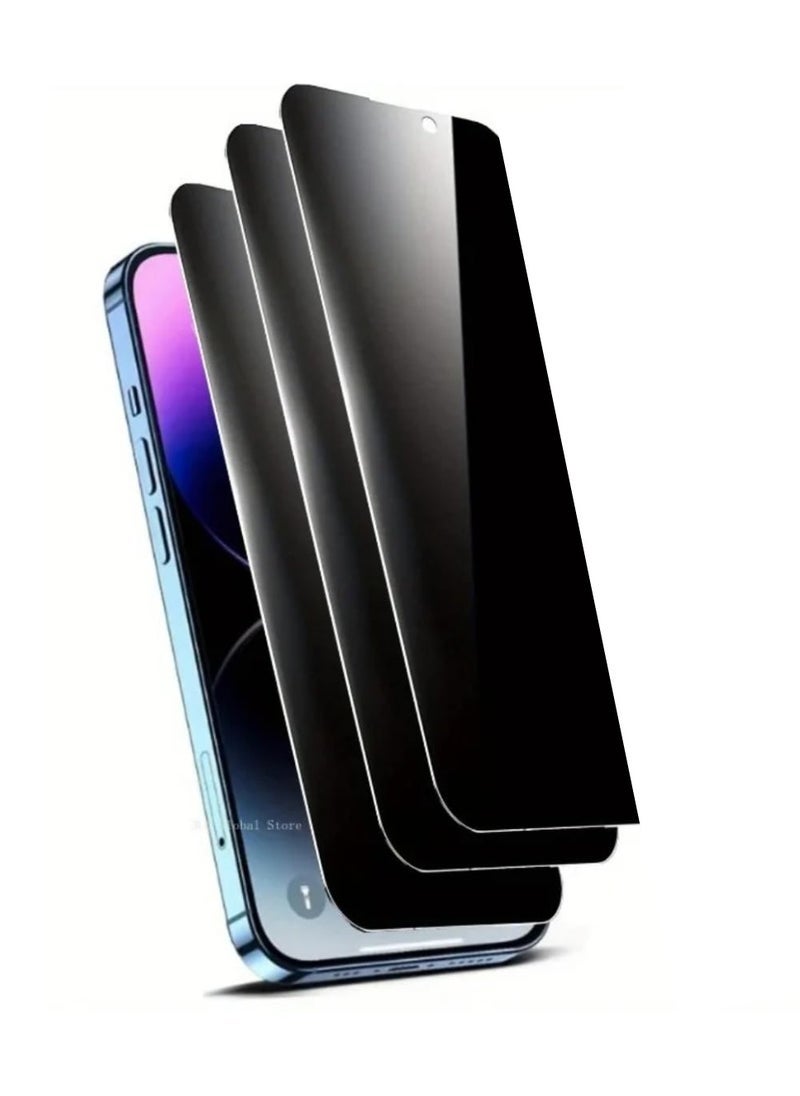 Raxoom iPhone Tempered Glass 3 Pack Privacy Screen Protector Set For iPhone 14 Pus 6.7 Inch Anti-Spy Tempered-Glass, Scratch Resistant iPhone Glass Full-Coverage Glass (Privacy, iPhone 14 Plus) - Image 1