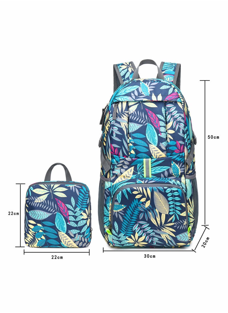 SYOSI - 35L Lightweight Hiking Backpack Camping Packable Waterproof Daypacks Rainforest Style Knapsack for Outdoor Travel Cycling School Men Women - Image 1