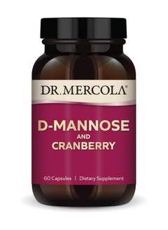 Dr. Mercola D-mannose and cranberry 60 capsules | dietary supplement  - Image 1