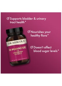 Dr. Mercola D-mannose and cranberry 60 capsules | dietary supplement  - Image 4
