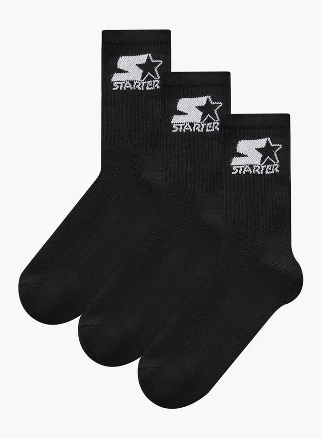 Starter Starter Men Socks Crew Length Half Terry - Set of 3