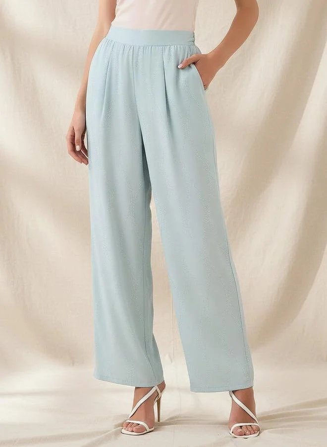 سبلاش فيڤ Wide-Leg Embellished Trousers