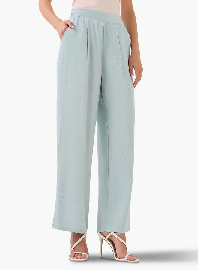 سبلاش فيڤ Wide-Leg Embellished Trousers