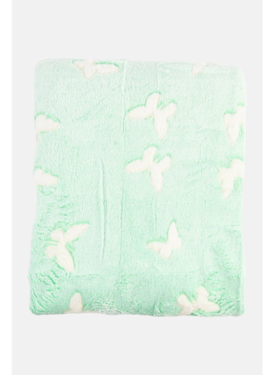 Preschool Fun Glow In The Dark Throw Blanket 130 x 160 cm, Green  - Image 2