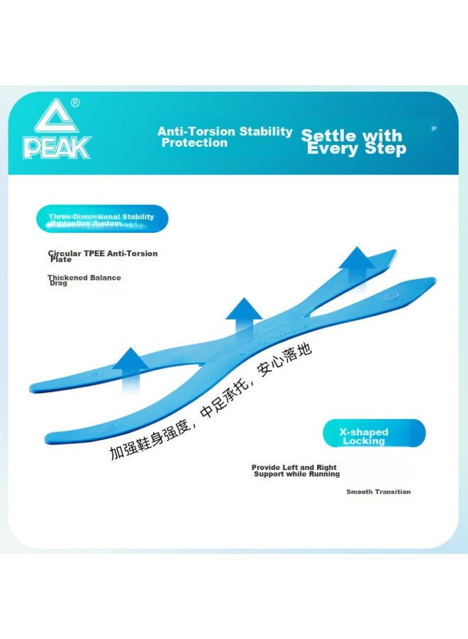 PEAK أحذية الجري من بيك للرجال، أحذية الجري الصيفية تايجي X7، أحذية رياضية احترافية للتدريب في الماراثون بتصميم شبكي وقابل للتنفس للرجال - Image 5
