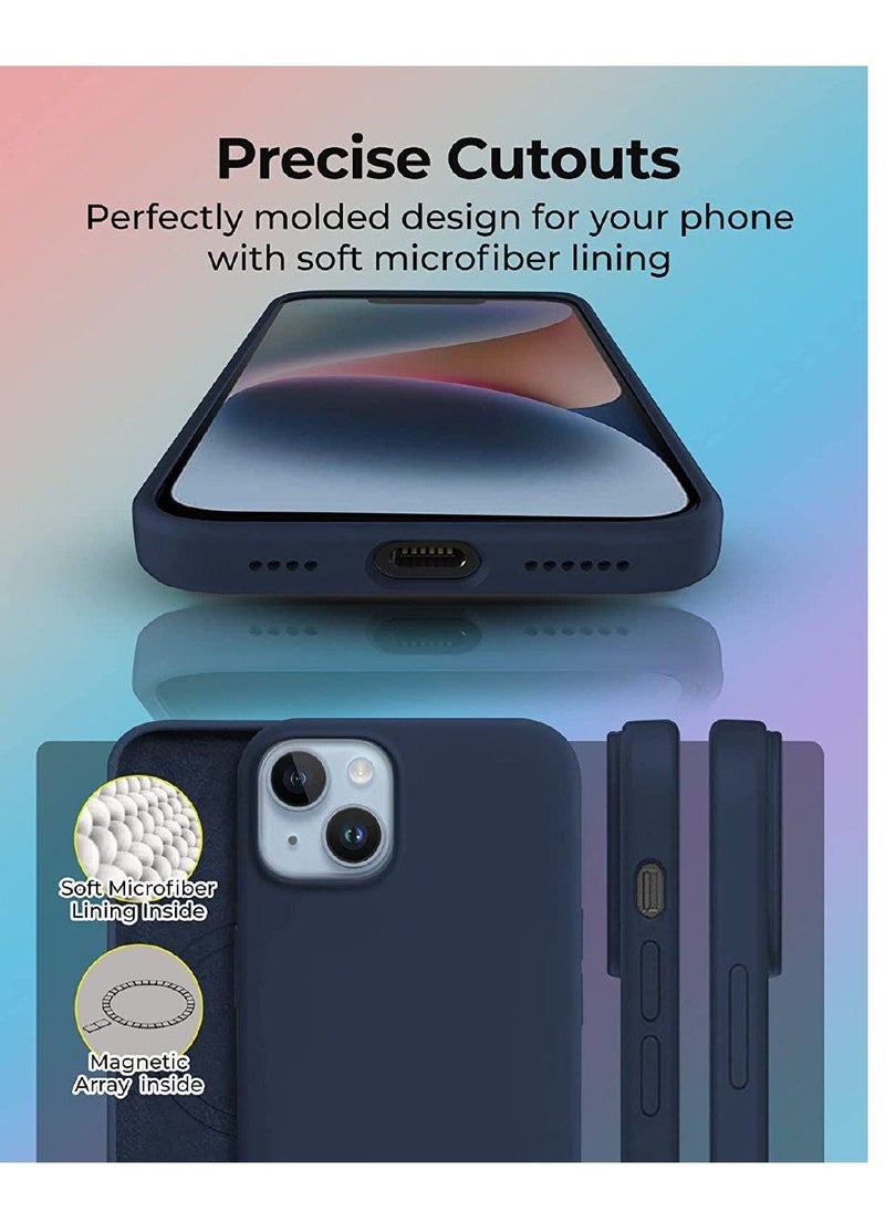 glassology - iPhone 14 Case with Magsafe with Scratch-Resistant Thin and Slim Classic Shockproof Protection (Blue) - Image 1