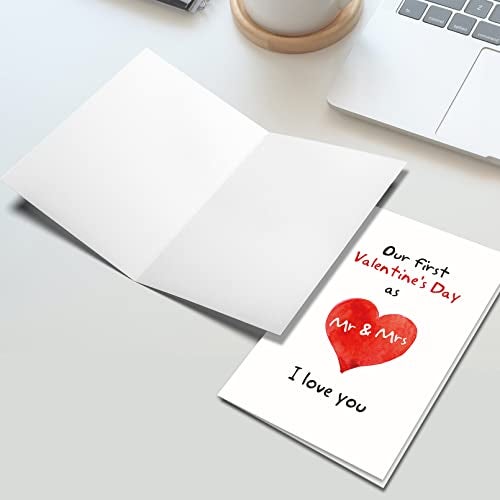 Ogeby First Valentine's Day Card for Couples, Sweet 1st Valentine's Day Greeting Card - Image 5