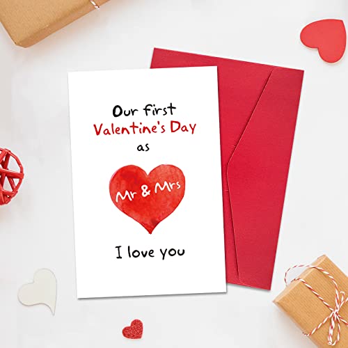 Ogeby First Valentine's Day Card for Couples, Sweet 1st Valentine's Day Greeting Card - Image 4
