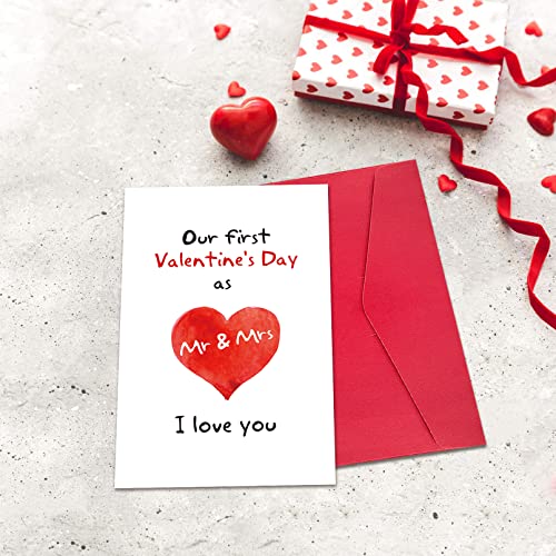 Ogeby First Valentine's Day Card for Couples, Sweet 1st Valentine's Day Greeting Card - Image 3