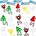 DERAYEE 30PCS Christmas Sticky Hands Toys Christmas Stretchy Sticky Toys Stocking Stuffers Holiday Party Bag Fillers for Kids Boys Girls Xmas Party Classroom Rewards Gifts - Image 2