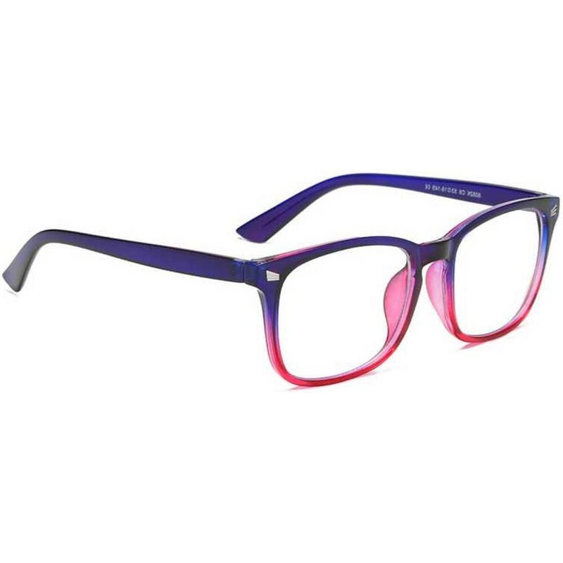 Dervin Blue Light Blocking Glasses Gaming Filter Transparent Square Eyeglasses for Eye Protection Men Women, Computer/Tablet/Laptop/Mobile/TV, Anti-blue & Anti eyestrain - Image 1