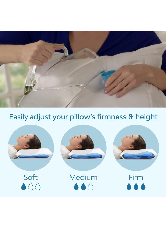 MEDIFLOW - وسادة مائية من إسفنج الذاكرة تم إعادة ابتكارها باستخدام تقنية Waterbase التي أثبتت فعاليتها سريريًا في تقليل آلام الرقبة وتحسين جودة النوم - Image 1