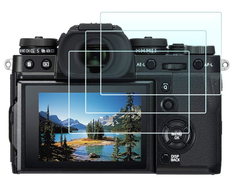 HUIPUXIANG Screen Protector for Fuji Fujifilm X-T3 XT3 Camera,0.3mm High Definition 9H Hardness Optical LCD Premium Glass Protective Film Cover [3 Pack] - Image 1