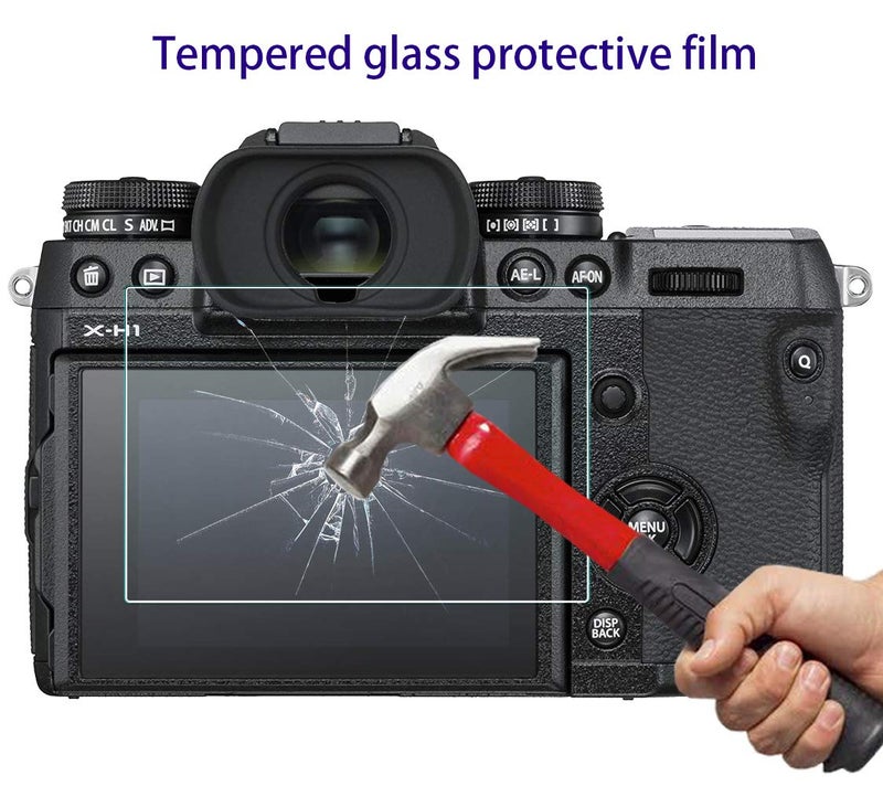 HUIPUXIANG Screen Protector for Fuji Fujifilm X-T3 XT3 Camera,0.3mm High Definition 9H Hardness Optical LCD Premium Glass Protective Film Cover [3 Pack] - Image 2