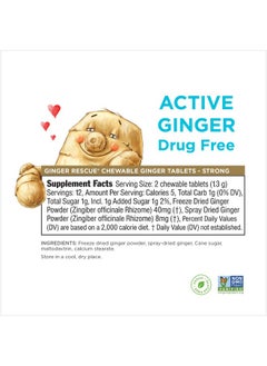 The Ginger People Ginger People The Ginger Rescue Strong 0.55 Oz Tablet 24 Count  - Image 3