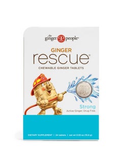 The Ginger People Ginger People The Ginger Rescue Strong 0.55 Oz Tablet 24 Count  - Image 2
