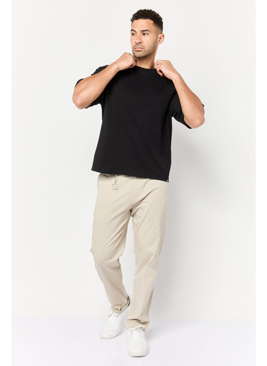 Wrangler Men Crew Neck Short Sleeves Solid T-Shirt, Black  - Image 2