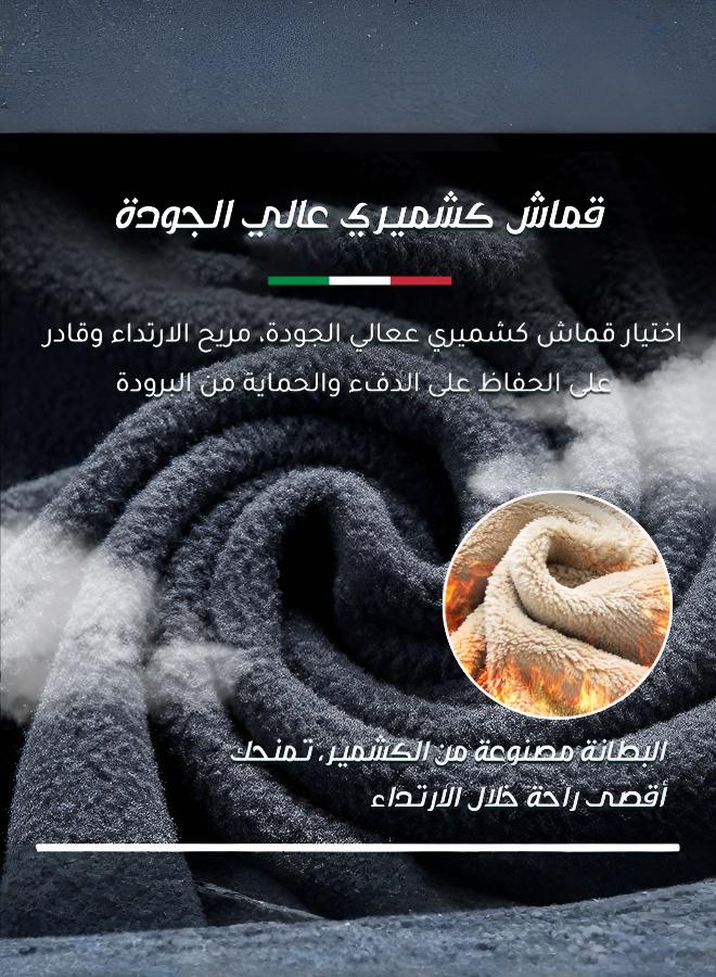 Men's Knitted Vest with Warm Lining for Winter - Image 4