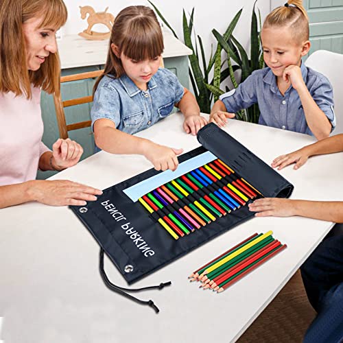 ALSLEA 2-Pack Pencil Parking for Classroom, Pencil Holder for Desk Organizer Roll up Pencil Case with 72 Slots, Portable Pencil Dispenser for Classroom 2025 Back to School Teacher Essential - Image 5