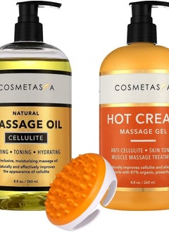 Cellulite Massage Oil, Gel & Mitt - Natural Hot Cream Massage Gel, Oil & Massager - Firm, Tone, Tighten & Moisturize Skin. Soothes Muscles - pzsku/Z17551D6243052159F725Z/45/_/1689278905/1de927d8-79a5-45ba-834b-89d317606b15