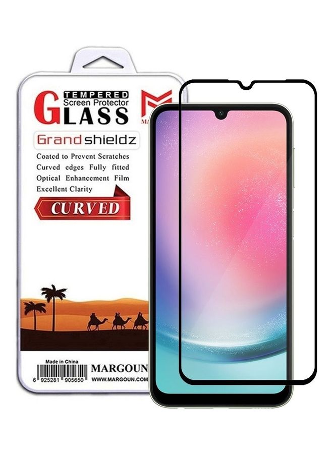 MARGOUN Samsung Galaxy A24 4G Screen Protector Tempered Glass Full Glue Back Clear - Image 1