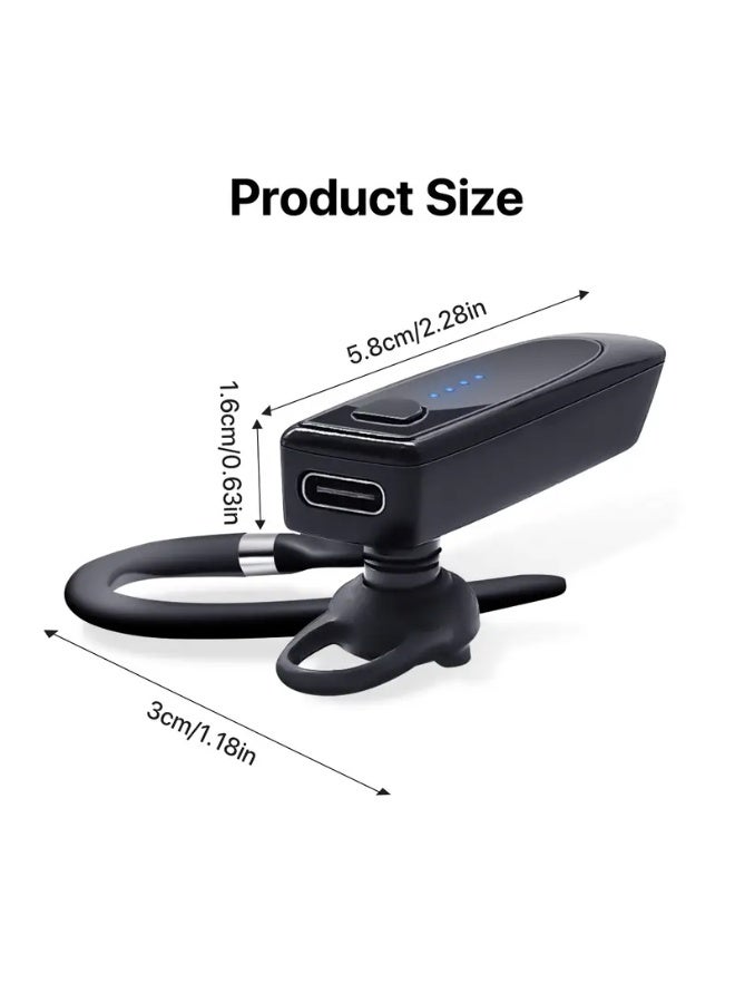 Wireless Business Headset with Microphone – Mono Earbud, 180 Hours Standby, Hands-Free Calling for Office & Driving - Image 4