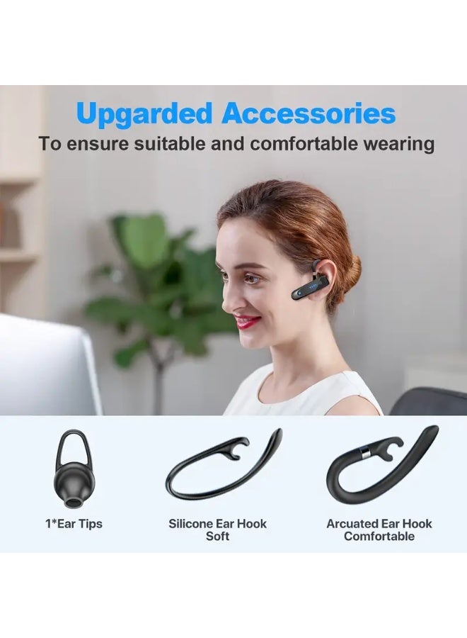Wireless Business Headset with Microphone – Mono Earbud, 180 Hours Standby, Hands-Free Calling for Office & Driving - Image 1