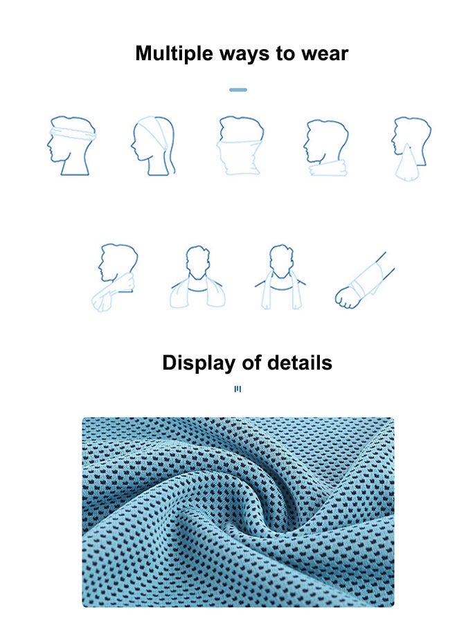 Outdoor Sports Yoga Cold Sweat-Absorbent Quick-Drying Towel, Portable Multi-Purpose Sports Towel  - Image 4