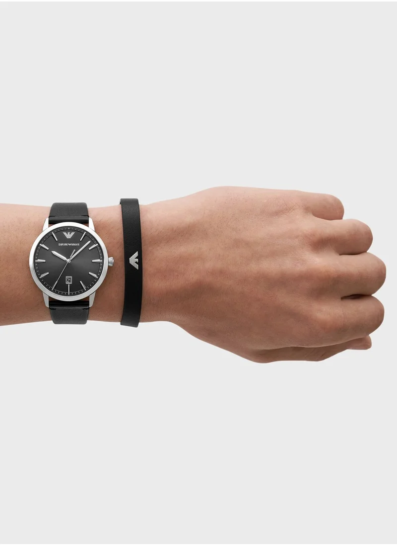 EMPORIO ARMANI Watch And Bracelet Set