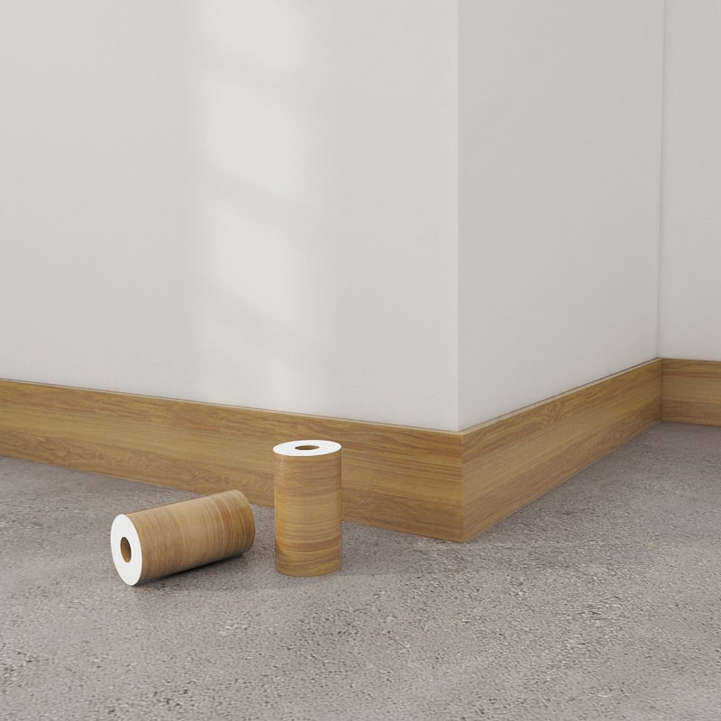 Wood Grain Waist Line Skirting Line Self-Adhesive Sticker Corner Line Door Frame Decorative Strip 10 Meters Refurbished Waterproof Moisture-Proof Sticker - Image 1