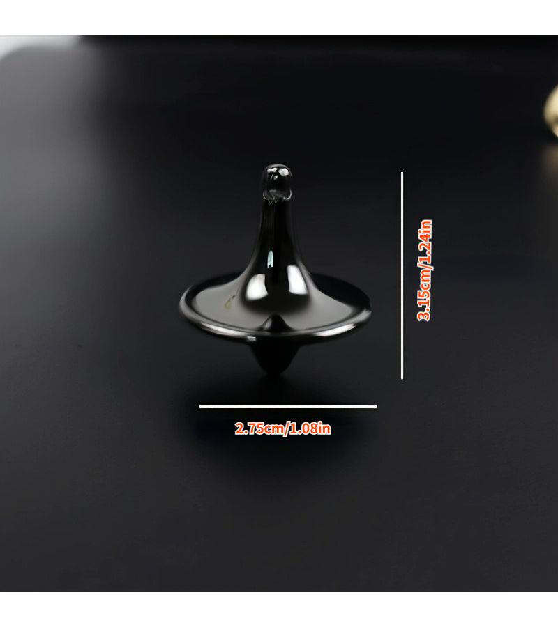 Silvery Stainless Steel Gyroscope Hand Spinner For Stress Relief Entertainment Sports Fans - Image 4
