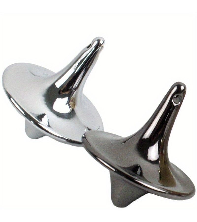 Silvery Stainless Steel Gyroscope Hand Spinner For Stress Relief Entertainment Sports Fans - Image 1