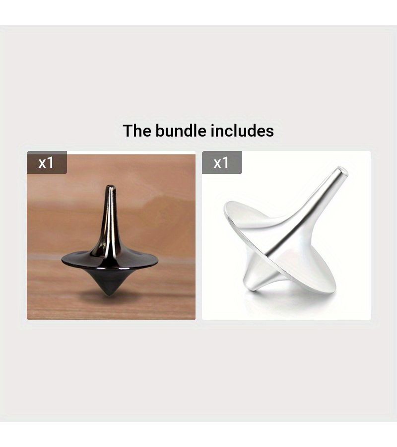 Silvery Stainless Steel Gyroscope Hand Spinner For Stress Relief Entertainment Sports Fans - Image 5