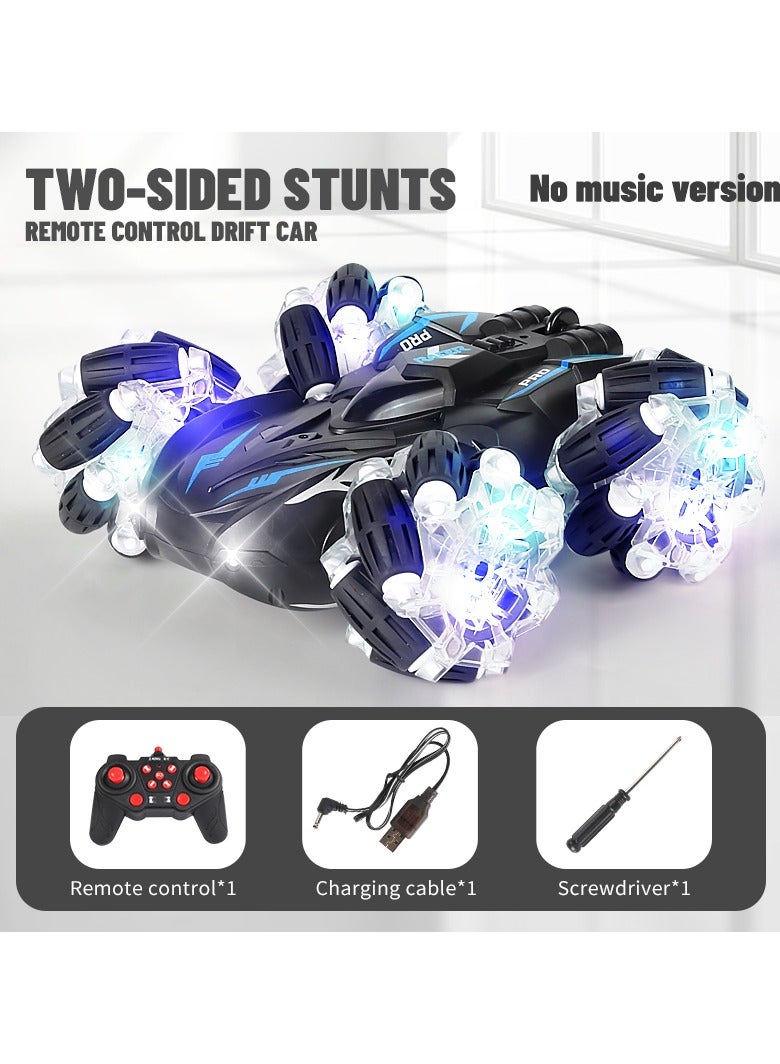 Snooe RC Stunt Car, 2.4GHz 4WD Remote Control Toy Cars, Double Sided Rotating Off Road Vehicle 360° Flips with Lights Music, RC Stunt Car Toys 2.4Ghz & Controlled Remote Control Twist Cars - Image 2