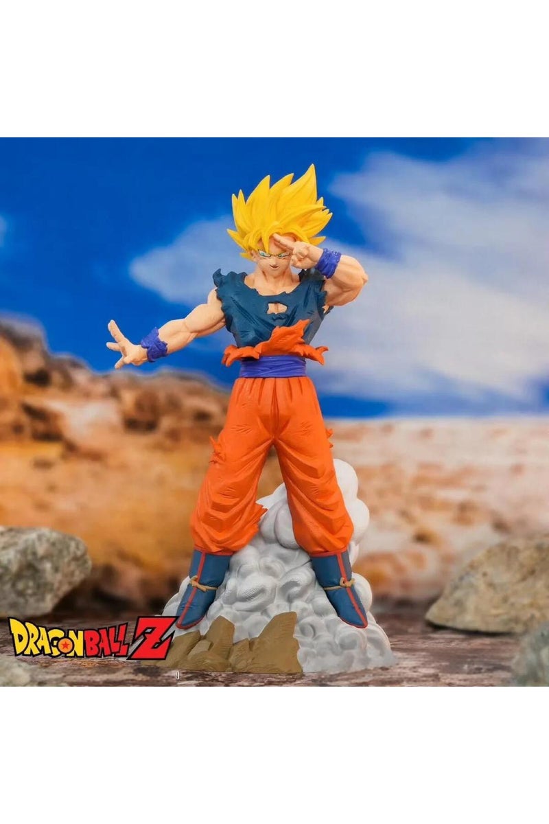 Goku 15cm/9.5in Anime Dragon Ball Z Figure Super Saiyan Goku Yuanqi Bullet Action Figures Pvc Statu