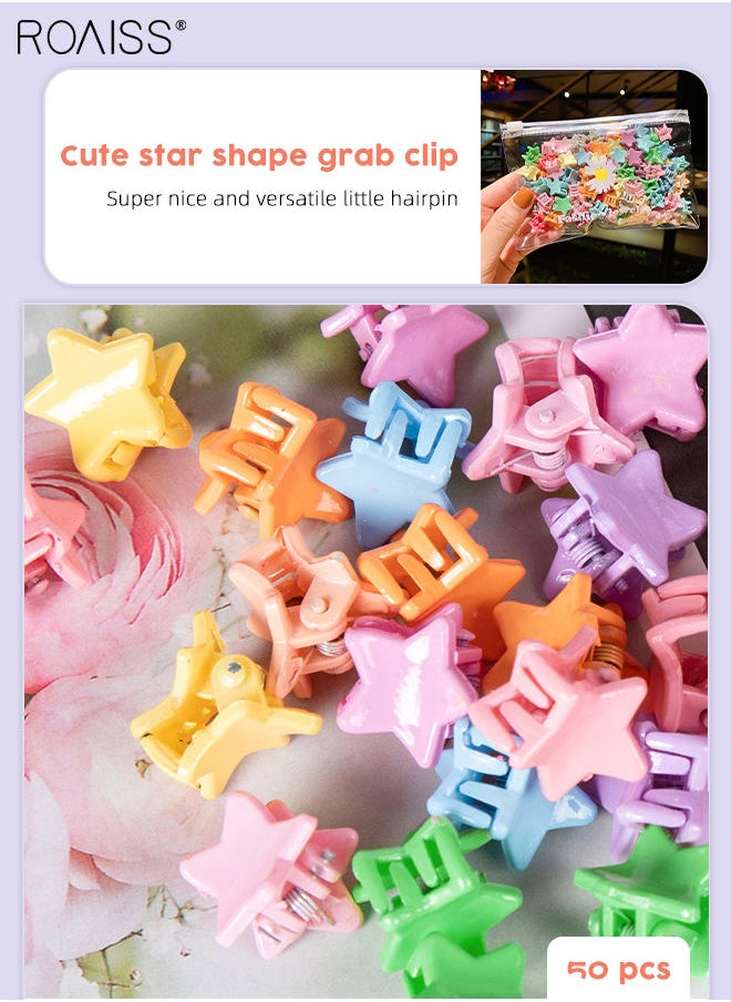 roaiss 220Pcs Toddler Girls Hair Decoration, Handbag Flower Scrunchies and Candy-colored Sweet Hair Tie and Colorful Star Hairpins, Fashion Headwear Styling Tools Hair Accessories Set  - Image 5